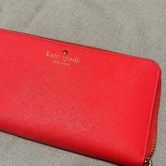 Kate Spade Red Wallet - Picture 2 of 9